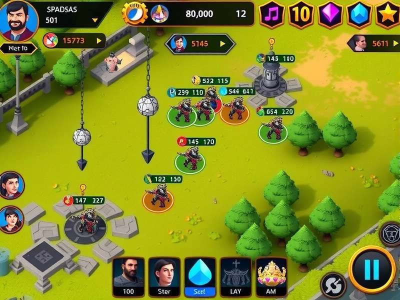 Saffron Dynasty Triumph battle interface showing unit commands